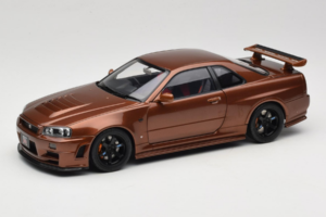 Nissan Skyline GT-R R34 Customized Metallic Bronze MotorHelix 1:18 M83414 Metalli