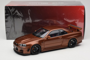 Nissan Skyline GT-R R34 Customized Metallic Bronze MotorHelix 1:18 M83414 Metalli — kuva 8 / 8