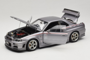 Nissan Skyline GT-R R34 Nismo S-Tune Hopea AUTOart 1:18 77358 Metalli — kuva 2 / 8