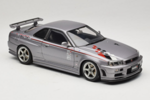 Nissan Skyline GT-R R34 Nismo S-Tune Hopea AUTOart 1:18 77358 Metalli — kuva 6 / 8