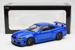 Nissan Skyline GT-R R34 NISMO Z-Tune Bayside Sininen AUTOart 1:18 77354 Komposiitti — kuva 8 / 8