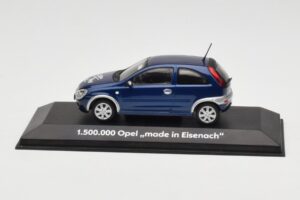 Opel Corsa C 1.5M Made in Eisenach Minichamps 1:43 OPEL003 Metalli