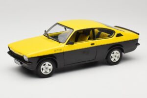 Opel Kadett C GT/E Keltainen & Musta Minichamps 1:18 180045521 Metalli