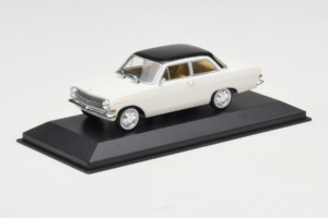 Opel Rekord A Valkoinen Musta Katto Minichamps 1:43 430041002 Metalli — kuva 2 / 4