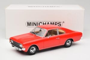 Opel Rekord C Coupe Punainen Minichamps 1:18 107047020 Hartsi — kuva 6 / 6
