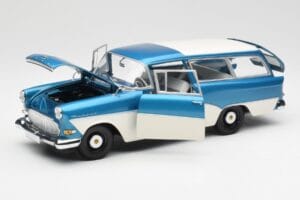 Opel Rekord P1 Caravan Sininen Metallic Minichamps 1:18 180043210 Metalli — kuva 2 / 8