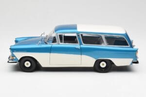 Opel Rekord P1 Caravan Sininen Metallic Minichamps 1:18 180043210 Metalli — kuva 4 / 8
