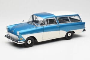 Opel Rekord P1 Caravan Sininen Metallic Minichamps 1:18 180043210 Metalli
