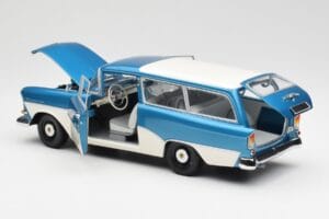 Opel Rekord P1 Caravan Sininen Metallic Minichamps 1:18 180043210 Metalli — kuva 5 / 8