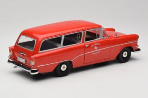 Opel Rekord P1 Caravan Feuerwehr Neuenkirchen Minichamps 1:18 180043291 Metalli — kuva 3 / 8