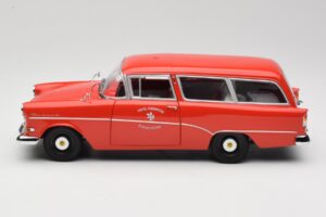 Opel Rekord P1 Caravan Feuerwehr Neuenkirchen Minichamps 1:18 180043291 Metalli — kuva 4 / 8