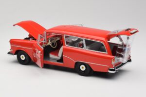 Opel Rekord P1 Caravan Feuerwehr Neuenkirchen Minichamps 1:18 180043291 Metalli — kuva 5 / 8