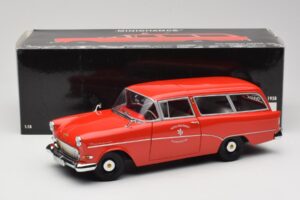 Opel Rekord P1 Caravan Feuerwehr Neuenkirchen Minichamps 1:18 180043291 Metalli — kuva 8 / 8