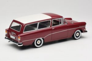 Opel Rekord P1 Caravan Punainen Minichamps 1:18 180043211 Metalli — kuva 3 / 8