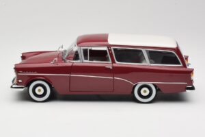 Opel Rekord P1 Caravan Punainen Minichamps 1:18 180043211 Metalli — kuva 4 / 8