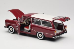 Opel Rekord P1 Caravan Punainen Minichamps 1:18 180043211 Metalli — kuva 5 / 8