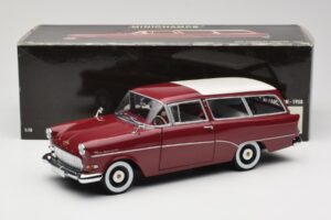 Opel Rekord P1 Caravan Punainen Minichamps 1:18 180043211 Metalli — kuva 8 / 8
