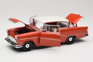 Opel Rekord P1 Punainen Minichamps 1:18 180043201 Metalli — kuva 2 / 8