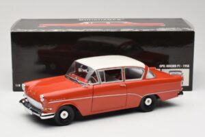 Opel Rekord P1 Punainen Minichamps 1:18 180043201 Metalli — kuva 8 / 8