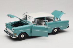 Opel Rekord P1 Turkoosi Sininen Minichamps 1:18 180043200 Metalli — kuva 2 / 8