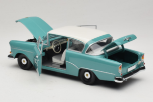 Opel Rekord P1 Turkoosi Sininen Minichamps 1:18 180043200 Metalli — kuva 5 / 8