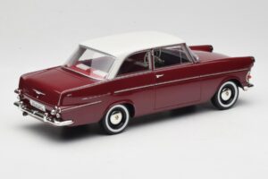 Opel Rekord P2 Tummanpunainen & Valkoinen BoS Models 1:18 BOS415 Hartsi — kuva 2 / 6