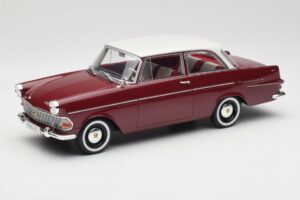 Opel Rekord P2 Tummanpunainen & Valkoinen BoS Models 1:18 BOS415 Hartsi