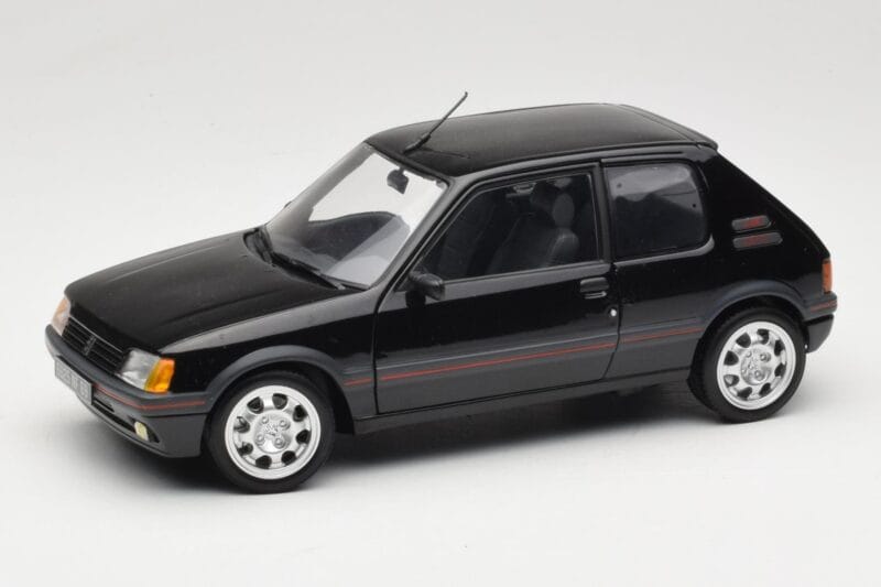 Peugeot 205 GTI 1.9 Musta Norev 1:18 184854 Metalli