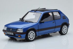 Peugeot 205 GTi 1.9 Kattoluukulla Miami Sininen Norev 1:18 184844 Metalli