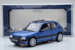 Peugeot 205 GTi 1.9 Kattoluukulla Miami Sininen Norev 1:18 184844 Metalli — kuva 8 / 8