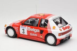 Peugeot 205 T16 #3 B. Darniche / A. Mahe Rally Ypres 1985 IXO 1:18 18RMC135 Metalli — kuva 5 / 6