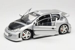 Peugeot 206 MTK Hopea Solido 1:18 1817 Metalli — kuva 2 / 8