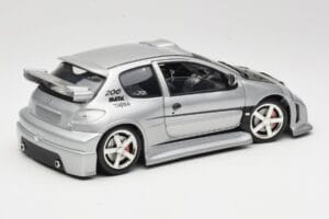 Peugeot 206 MTK Hopea Solido 1:18 1817 Metalli — kuva 3 / 8
