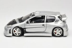 Peugeot 206 MTK Hopea Solido 1:18 1817 Metalli — kuva 4 / 8