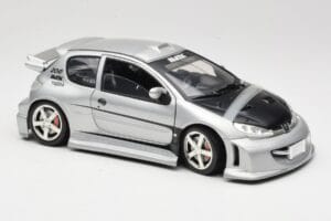 Peugeot 206 MTK Hopea Solido 1:18 1817 Metalli — kuva 6 / 8