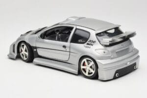 Peugeot 206 MTK Hopea Solido 1:18 1817 Metalli — kuva 7 / 8