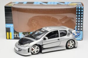 Peugeot 206 MTK Hopea Solido 1:18 1817 Metalli — kuva 8 / 8