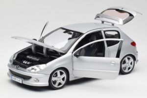 Peugeot 206 RC Aluminium Hopea Norev 1:18 184726 Metalli — kuva 2 / 8