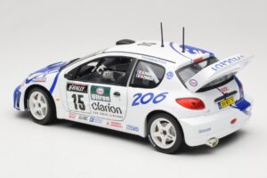 Peugeot 206 WRC #15 G. Panizzi / H. Panizzi WRC 1999 Solido 1:18 9016 Metalli — kuva 7 / 8