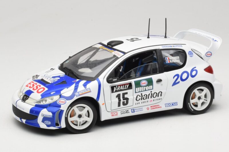 Peugeot 206 WRC #15 G. Panizzi / H. Panizzi WRC 1999 Solido 1:18 9016 Metalli