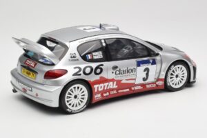 Peugeot 206 WRC #3 G. Panizzi / H. Panizzi Rally Tour de Corse 2002 Otto 1:18 OT1085 Hartsi — kuva 2 / 6