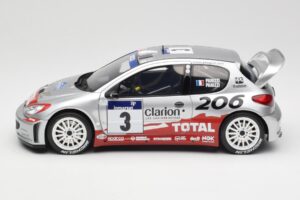 Peugeot 206 WRC #3 G. Panizzi / H. Panizzi Rally Tour de Corse 2002 Otto 1:18 OT1085 Hartsi — kuva 3 / 6