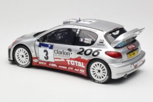 Peugeot 206 WRC #3 G. Panizzi / H. Panizzi Rally Tour de Corse 2002 Otto 1:18 OT1085 Hartsi — kuva 5 / 6