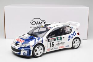Peugeot 206 WRC G. Panizzi / H. Panizzi Tour de Corse 1999 Otto 1:12 G081 Hartsi — kuva 6 / 6