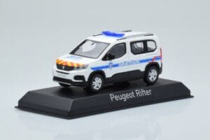 Peugeot Rifter Police Municipale Valkoinen Norev 1:43 479067 Metalli — kuva 2 / 4