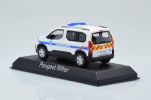 Peugeot Rifter Police Municipale Valkoinen Norev 1:43 479067 Metalli — kuva 3 / 4