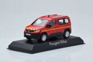 Peugeot Rifter Pompiers Punainen Norev 1:43 479069 Metalli — kuva 2 / 4