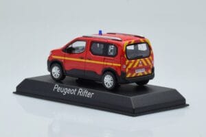 Peugeot Rifter Pompiers Punainen Norev 1:43 479069 Metalli — kuva 3 / 4