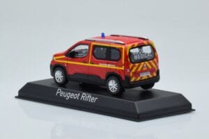Peugeot Rifter Pompiers Secours Medical Punainen Norev 1:43 479070 Metalli — kuva 3 / 4