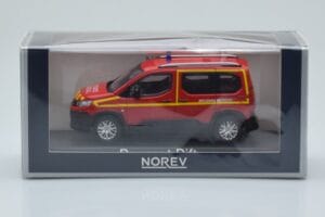Peugeot Rifter Pompiers Secours Medical Punainen Norev 1:43 479070 Metalli — kuva 4 / 4
